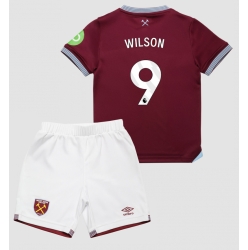 Fotbollsset Barn West Ham United Callum Wilson #9 Hemmatröja 2025-26 Mini-Kit Kortärmad (+ korta byxor)