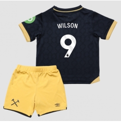 Fotbollsset Barn West Ham United Callum Wilson #9 Tredje Tröja 2025-26 Mini-Kit Kortärmad (+ korta byxor)