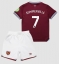 Fotbollsset Barn West Ham United Crysencio Summerville #7 Hemmatröja 2025-26 Mini-Kit Kortärmad (+ korta byxor)