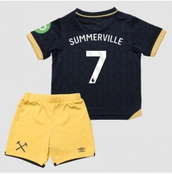 Fotbollsset Barn West Ham United Crysencio Summerville #7 Tredje Tröja 2025-26 Mini-Kit Kortärmad (+ korta byxor)
