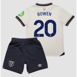 Fotbollsset Barn West Ham United Jarrod Bowen #20 Bortatröja 2025-26 Mini-Kit Kortärmad (+ korta byxor)