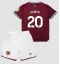 Fotbollsset Barn West Ham United Jarrod Bowen #20 Hemmatröja 2025-26 Mini-Kit Kortärmad (+ korta byxor)