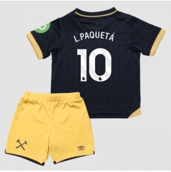 Fotbollsset Barn West Ham United Lucas Paqueta #10 Tredje Tröja 2025-26 Mini-Kit Kortärmad (+ korta byxor)