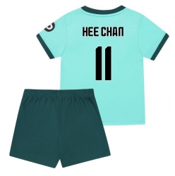 Fotbollsset Barn Wolves Hee-chan Hwang #11 Bortatröja 2025-26 Mini-Kit Kortärmad (+ korta byxor)