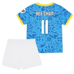 Fotbollsset Barn Wolves Hee-chan Hwang #11 Tredje Tröja 2025-26 Mini-Kit Kortärmad (+ korta byxor)