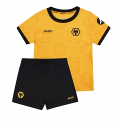 Fotbollsset Barn Wolves Hemmatröja 2025-26 Mini-Kit Kortärmad (+ korta byxor)