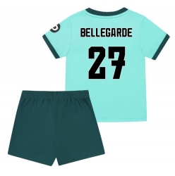 Fotbollsset Barn Wolves Jean-Ricner Bellegarde #27 Bortatröja 2025-26 Mini-Kit Kortärmad (+ korta byxor)