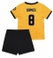 Fotbollsset Barn Wolves Joao Gomes #8 Hemmatröja 2025-26 Mini-Kit Kortärmad (+ korta byxor)
