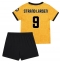 Fotbollsset Barn Wolves Jorgen Strand Larsen #9 Hemmatröja 2025-26 Mini-Kit Kortärmad (+ korta byxor)
