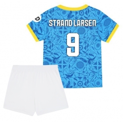 Fotbollsset Barn Wolves Jorgen Strand Larsen #9 Tredje Tröja 2025-26 Mini-Kit Kortärmad (+ korta byxor)