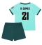 Fotbollsset Barn Wolves Rodrigo Gomes #21 Bortatröja 2025-26 Mini-Kit Kortärmad (+ korta byxor)
