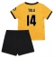 Fotbollsset Barn Wolves Tolu Arokodare #14 Hemmatröja 2025-26 Mini-Kit Kortärmad (+ korta byxor)