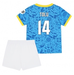 Fotbollsset Barn Wolves Tolu Arokodare #14 Tredje Tröja 2025-26 Mini-Kit Kortärmad (+ korta byxor)