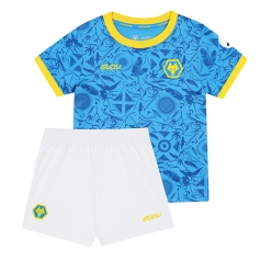 Fotbollsset Barn Wolves Tredje Tröja 2025-26 Mini-Kit Kortärmad (+ korta byxor)