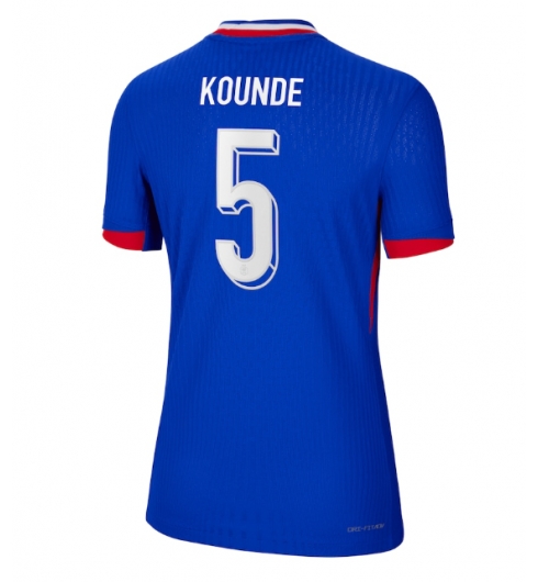 Frankrike Jules Kounde #5 Hemmatröja EM 2024 Dam Kortärmad Frankrike Jules Kounde #5 Hemmatröja EM 2024 Dam Kortärmad