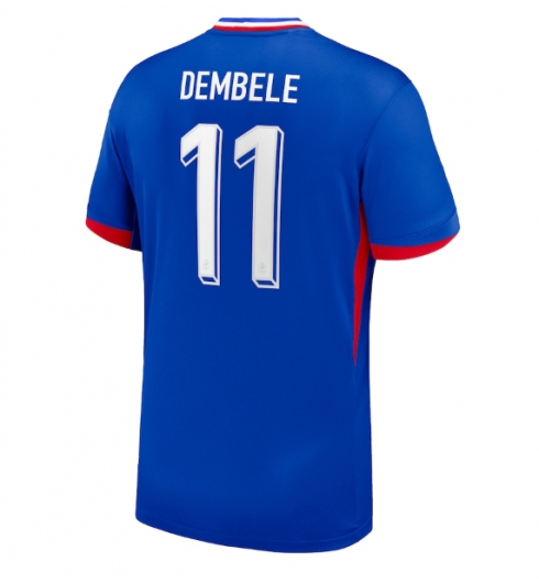 Frankrike Ousmane Dembele #11 Hemmatröja EM 2024 Kortärmad Frankrike Ousmane Dembele #11 Hemmatröja EM 2024 Kortärmad