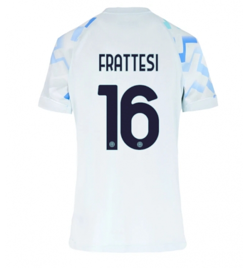 Inter Milan Davide Frattesi #16 Bortatröja 2025-26 Dam Kortärmad Inter Milan Davide Frattesi #16 Bortatröja 2025-26 Dam Kortärmad