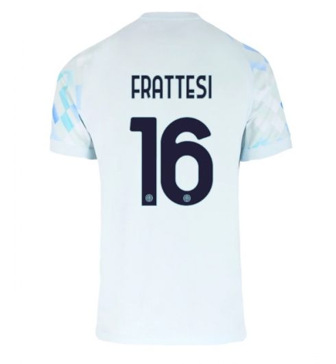 Inter Milan Davide Frattesi #16 Bortatröja 2025-26 Kortärmad Inter Milan Davide Frattesi #16 Bortatröja 2025-26 Kortärmad