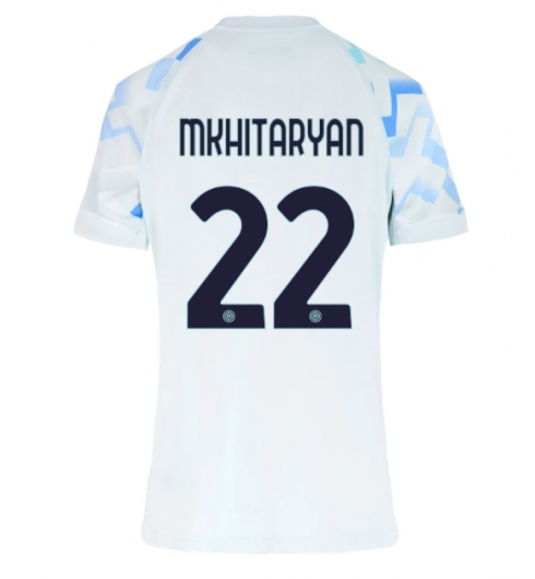 Inter Milan Henrikh Mkhitaryan #22 Bortatröja 2025-26 Dam Kortärmad Inter Milan Henrikh Mkhitaryan #22 Bortatröja 2025-26 Dam Kortärmad