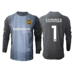 Inter Milan Yann Sommer #1 Målvakt Hemmatröja 2025-26 Långärmad