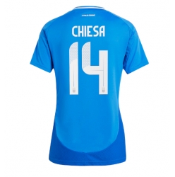 Italien Federico Chiesa #14 Hemmatröja EM 2024 Dam Kortärmad