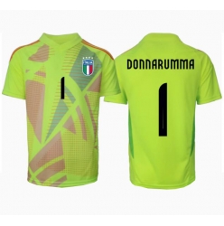 Italien Gianluigi Donnarumma #1 Målvakt Hemmatröja EM 2024 Kortärmad