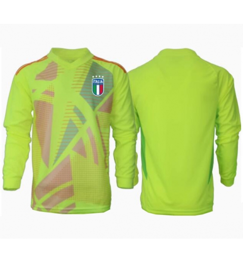Italien Målvakt Hemmatröja EM 2024 Långärmad Italien Målvakt Hemmatröja EM 2024 Långärmad