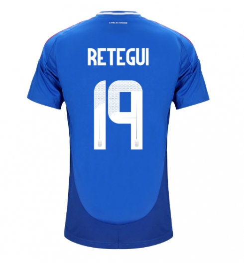 Italien Mateo Retegui #19 Hemmatröja EM 2024 Kortärmad Italien Mateo Retegui #19 Hemmatröja EM 2024 Kortärmad
