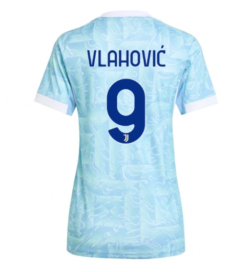 Juventus Dusan Vlahovic #9 Bortatröja 2025-26 Dam Kortärmad Juventus Dusan Vlahovic #9 Bortatröja 2025-26 Dam Kortärmad
