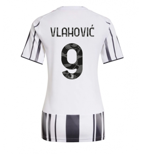 Juventus Dusan Vlahovic #9 Hemmatröja 2025-26 Dam Kortärmad Juventus Dusan Vlahovic #9 Hemmatröja 2025-26 Dam Kortärmad