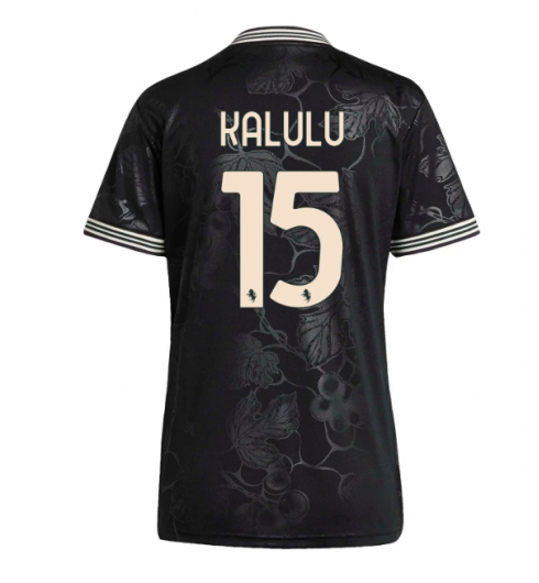 Juventus Pierre Kalulu #15 Tredje Tröja 2025-26 Dam Kortärmad Juventus Pierre Kalulu #15 Tredje Tröja 2025-26 Dam Kortärmad