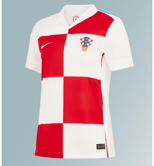 Kroatien Hemmatröja EM 2024 Dam Kortärmad Kroatien Hemmatröja EM 2024 Dam Kortärmad