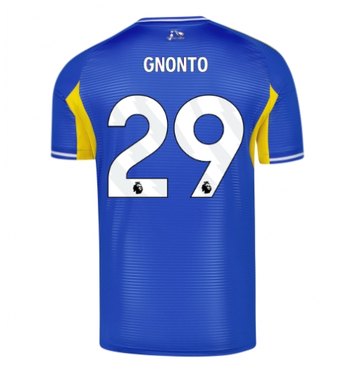 Leeds United Wilfried Gnonto #29 Bortatröja 2025-26 Kortärmad Leeds United Wilfried Gnonto #29 Bortatröja 2025-26 Kortärmad