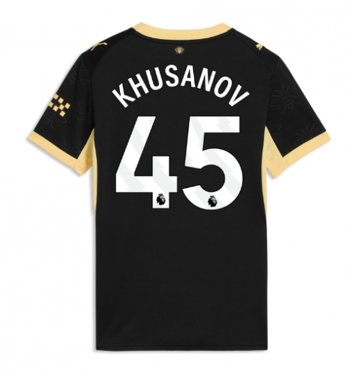 Manchester City Abdukodir Khusanov #45 Bortatröja 2026-27 Dam Kortärmad Manchester City Abdukodir Khusanov #45 Bortatröja 2026-27 Dam Kortärmad