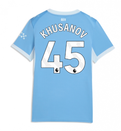 Manchester City Abdukodir Khusanov #45 Hemmatröja 2026-27 Dam Kortärmad Manchester City Abdukodir Khusanov #45 Hemmatröja 2026-27 Dam Kortärmad