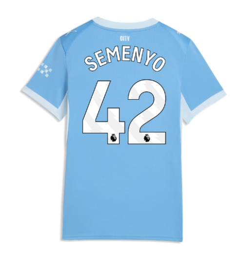 Manchester City Antoine Semenyo #42 Hemmatröja 2026-27 Dam Kortärmad Manchester City Antoine Semenyo #42 Hemmatröja 2026-27 Dam Kortärmad