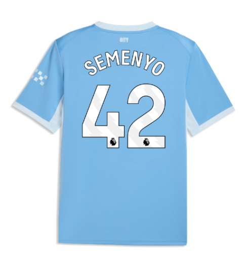 Manchester City Antoine Semenyo #42 Hemmatröja 2026-27 Kortärmad Manchester City Antoine Semenyo #42 Hemmatröja 2026-27 Kortärmad