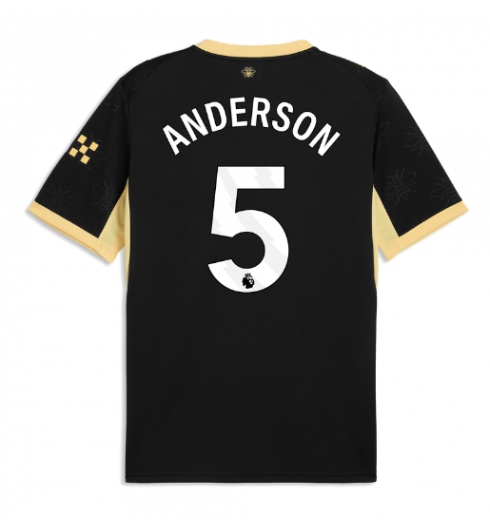 Manchester City Elliot Anderson #5 Bortatröja 2026-27 Kortärmad Manchester City Elliot Anderson #5 Bortatröja 2026-27 Kortärmad
