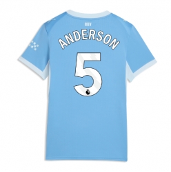 Manchester City Elliot Anderson #5 Hemmatröja 2026-27 Dam Kortärmad
