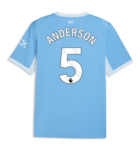 Manchester City Elliot Anderson #5 Hemmatröja 2026-27 Kortärmad Manchester City Elliot Anderson #5 Hemmatröja 2026-27 Kortärmad