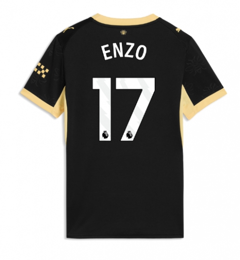 Manchester City Enzo Fernandez #17 Bortatröja 2026-27 Dam Kortärmad Manchester City Enzo Fernandez #17 Bortatröja 2026-27 Dam Kortärmad