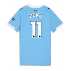 Manchester City Jeremy Doku #11 Hemmatröja 2025-26 Dam Kortärmad