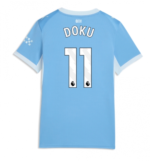 Manchester City Jeremy Doku #11 Hemmatröja 2026-27 Dam Kortärmad Manchester City Jeremy Doku #11 Hemmatröja 2026-27 Dam Kortärmad