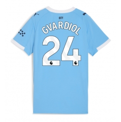 Manchester City Josko Gvardiol #24 Hemmatröja 2025-26 Dam Kortärmad