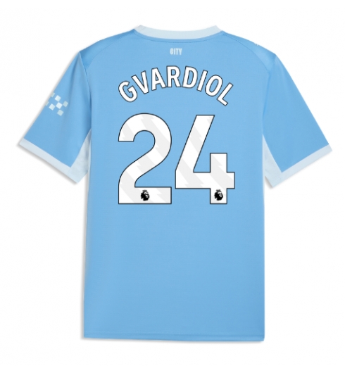 Manchester City Josko Gvardiol #24 Hemmatröja 2026-27 Kortärmad Manchester City Josko Gvardiol #24 Hemmatröja 2026-27 Kortärmad
