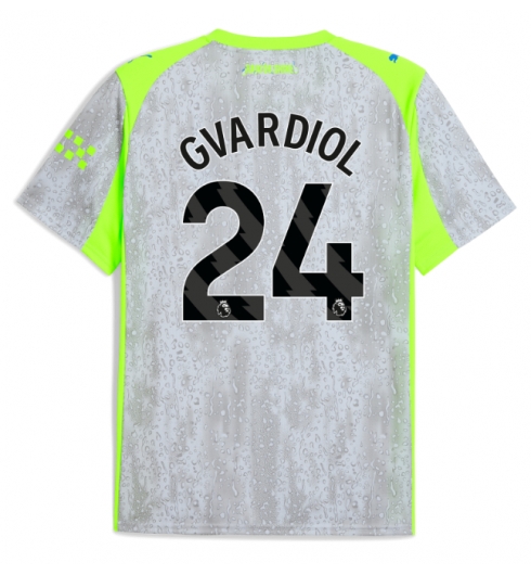 Manchester City Josko Gvardiol #24 Tredje Tröja 2025-26 Kortärmad Manchester City Josko Gvardiol #24 Tredje Tröja 2025-26 Kortärmad