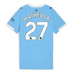 Manchester City Matheus Nunes #27 Hemmatröja 2025-26 Dam Kortärmad