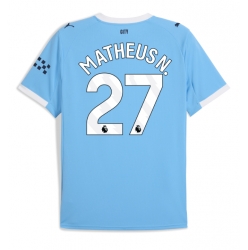 Manchester City Matheus Nunes #27 Hemmatröja 2025-26 Kortärmad