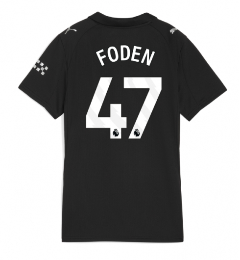 Manchester City Phil Foden #47 Bortatröja 2025-26 Dam Kortärmad Manchester City Phil Foden #47 Bortatröja 2025-26 Dam Kortärmad