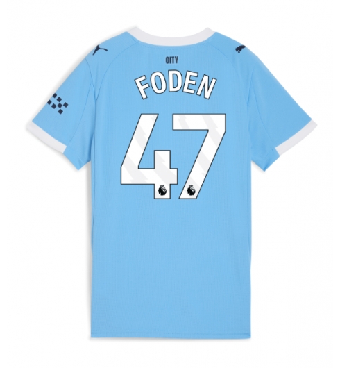 Manchester City Phil Foden #47 Hemmatröja 2025-26 Dam Kortärmad Manchester City Phil Foden #47 Hemmatröja 2025-26 Dam Kortärmad
